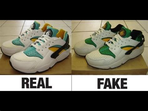 nike air huarache original vs fake|old style nike huarache.